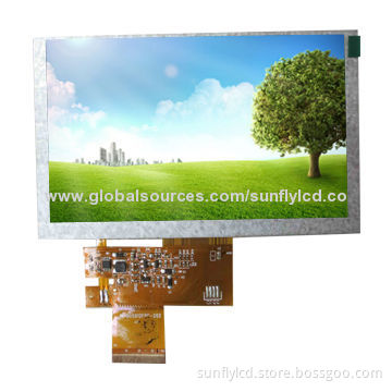 5.0" TFT LCD Display Module, 800x480dots WVGA, 2x6 Parallel LED lights, 24bit RGB Interface, 3.3V